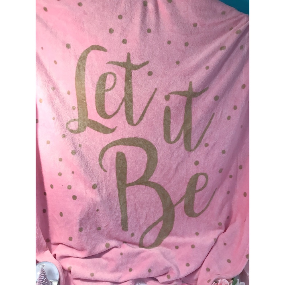 Soft Pastel Pink Throw Blanket